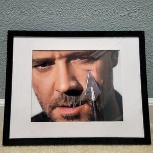 Rare Russell Crowe Robin Hood, Gladiator Autographed 11X14 Framed & Matted COA